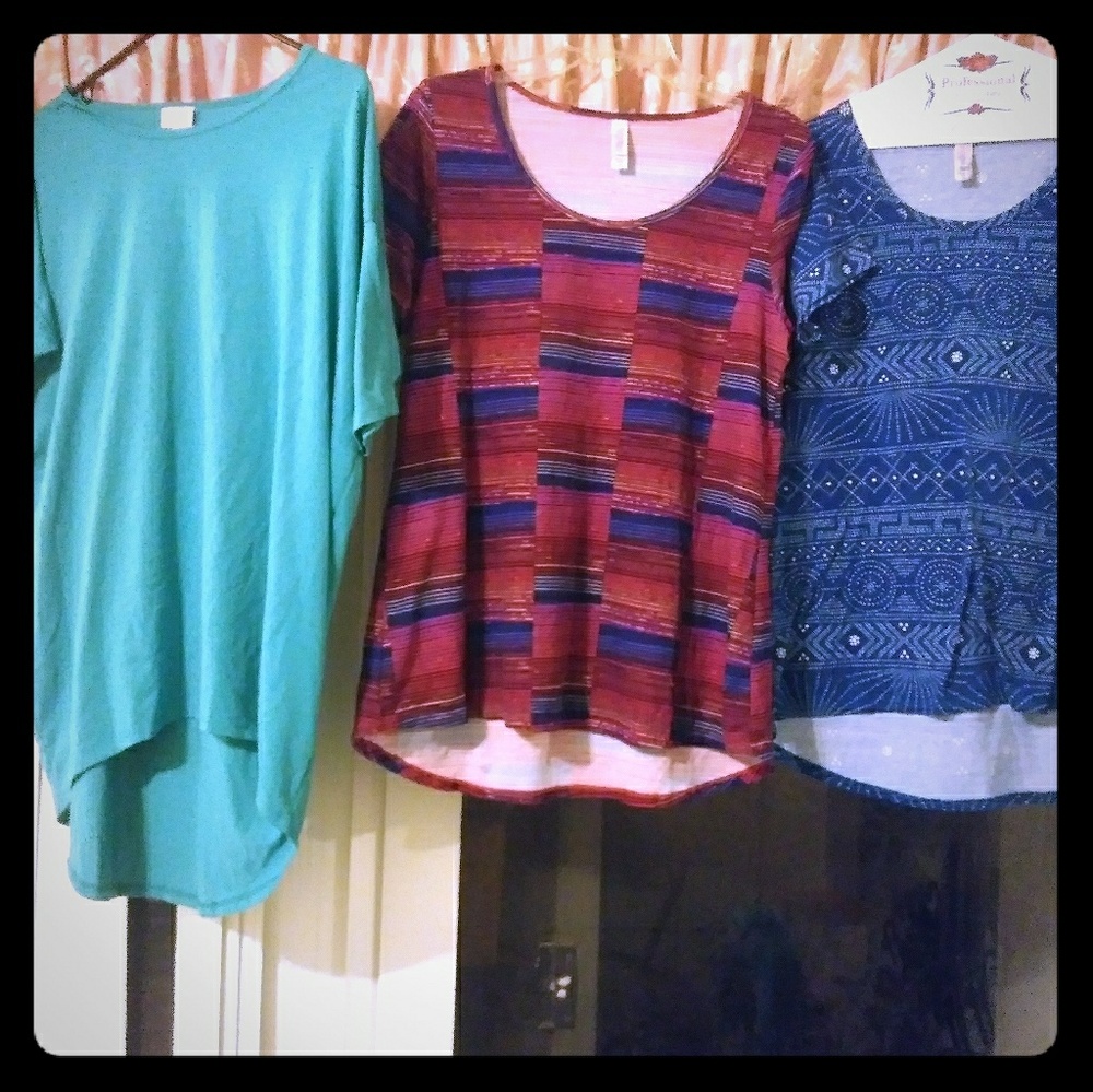 3 Lularoe shirts